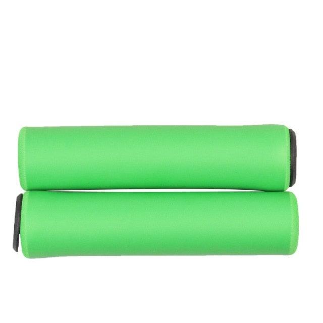 Lightweight Super Light Silicone Non-Slip Shock Absorption Road Handle Bike Parts Silica Gel Super Light Anti-Skid Shock Proof Handle Bar Locking Grips Cycling Grips Accessory Stevvex