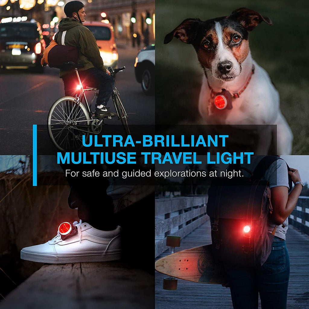 Lightweight USB Rechargeable Bike Light Set Super Bright Front Headlight And Rear LED Bicycle Light 4 Light Mode Options USB Rechargeable Bike Light Set LED Bicycle Front Headlight And Rear Taillight Lithium Battery 650mAh Stevvex