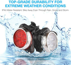 Lightweight USB Rechargeable Bike Light Set Super Bright Front Headlight And Rear LED Bicycle Light 4 Light Mode Options USB Rechargeable Bike Light Set LED Bicycle Front Headlight And Rear Taillight Lithium Battery 650mAh Stevvex