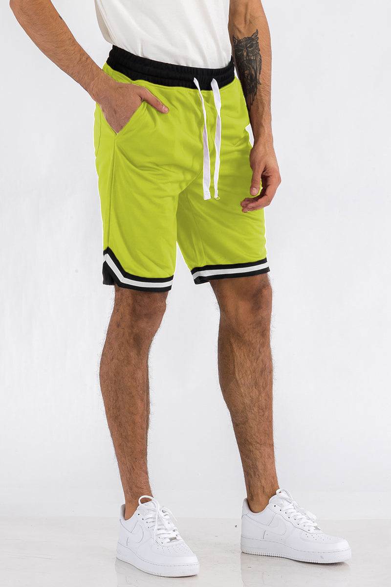 Mens Striped Basketball Active Jordan Shorts - SJB-DIAMOND ELITES