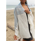 Linen Cotton Blend Wrap Scarf BandsCo Straps