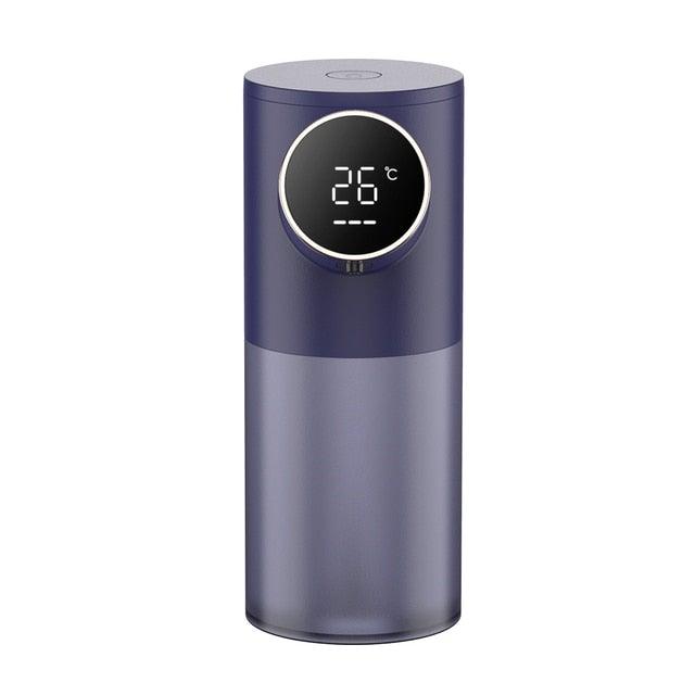 Liquid Soap Dispensers USB Rechargeable Temperature Display Automatic Dispenser Soap Foam Hand Sanitizer Machine Automatic Foaming Soap Dispenser Touchless Rechargeable Sensor Hand Soap Dispenser With Display Suitable For Bathrooms Kitchens Restaurant
