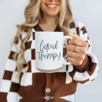 Liquid Therapy Ceramic Mug 16oz Relaxing Coffee Tea Cup Gift For Stress Relief