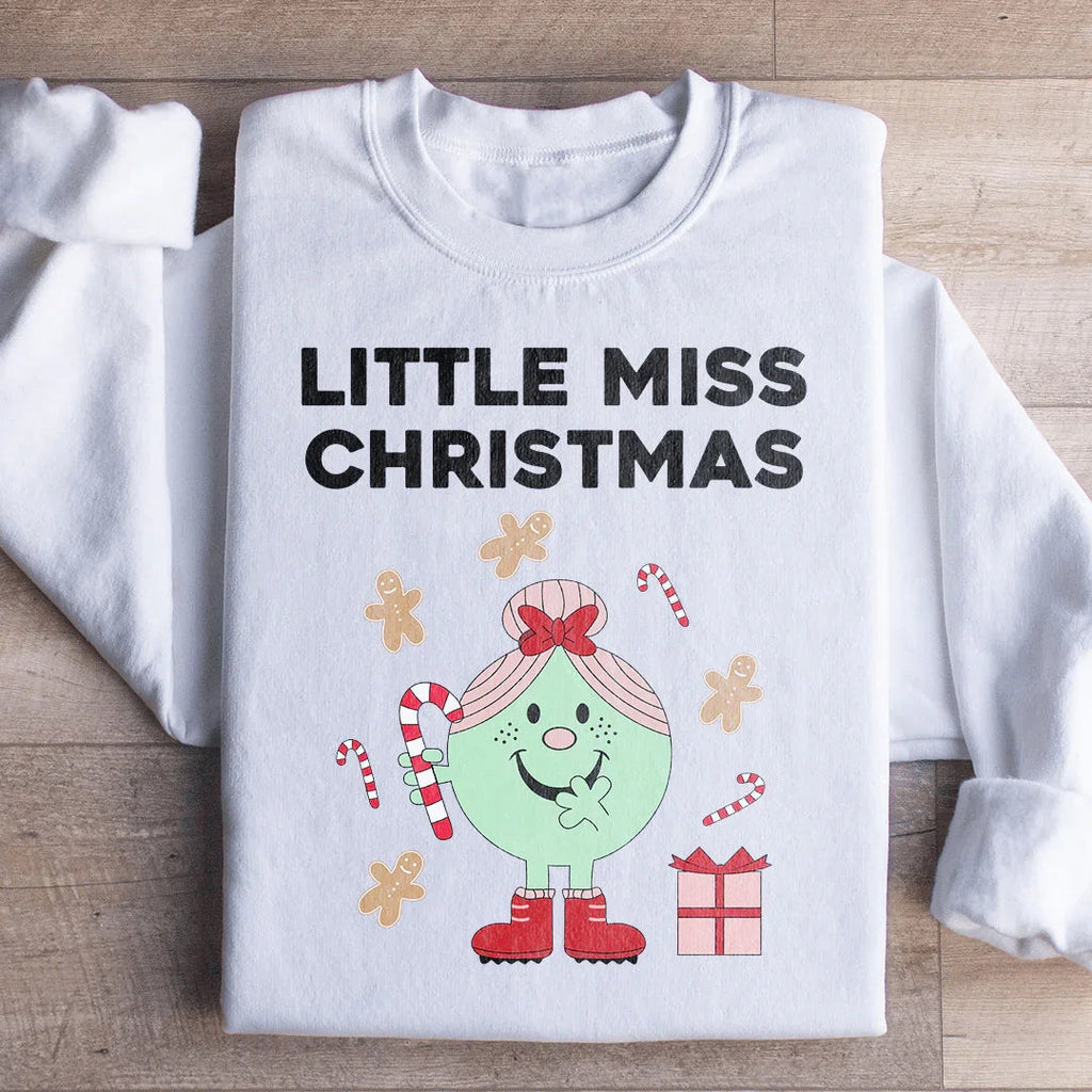 Little Miss Christmas Sweatshirt Peachy Sunday