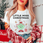 Little Miss Christmas Tee Peachy Sunday