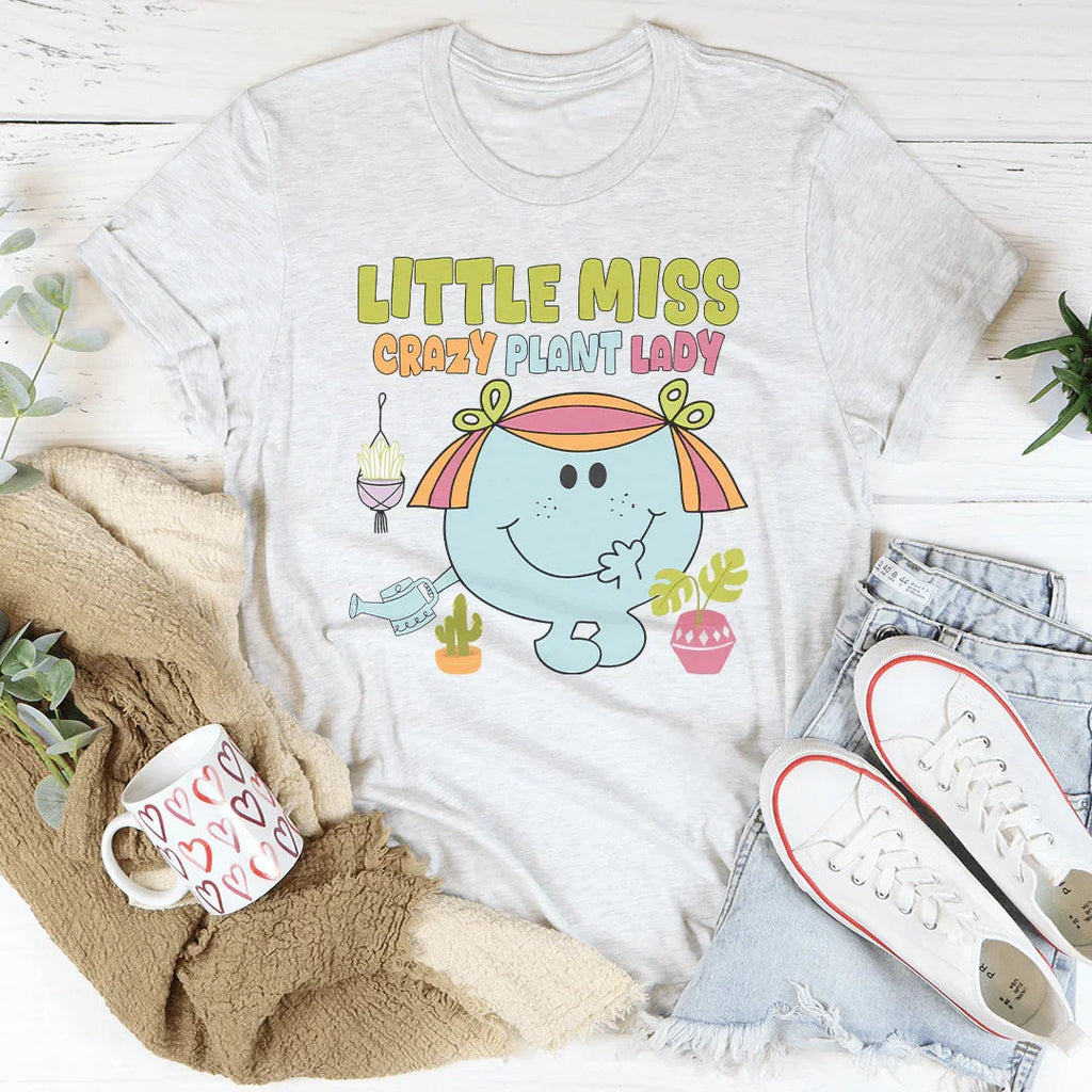 Little Miss Crazy Plant Lady Tee Peachy Sunday