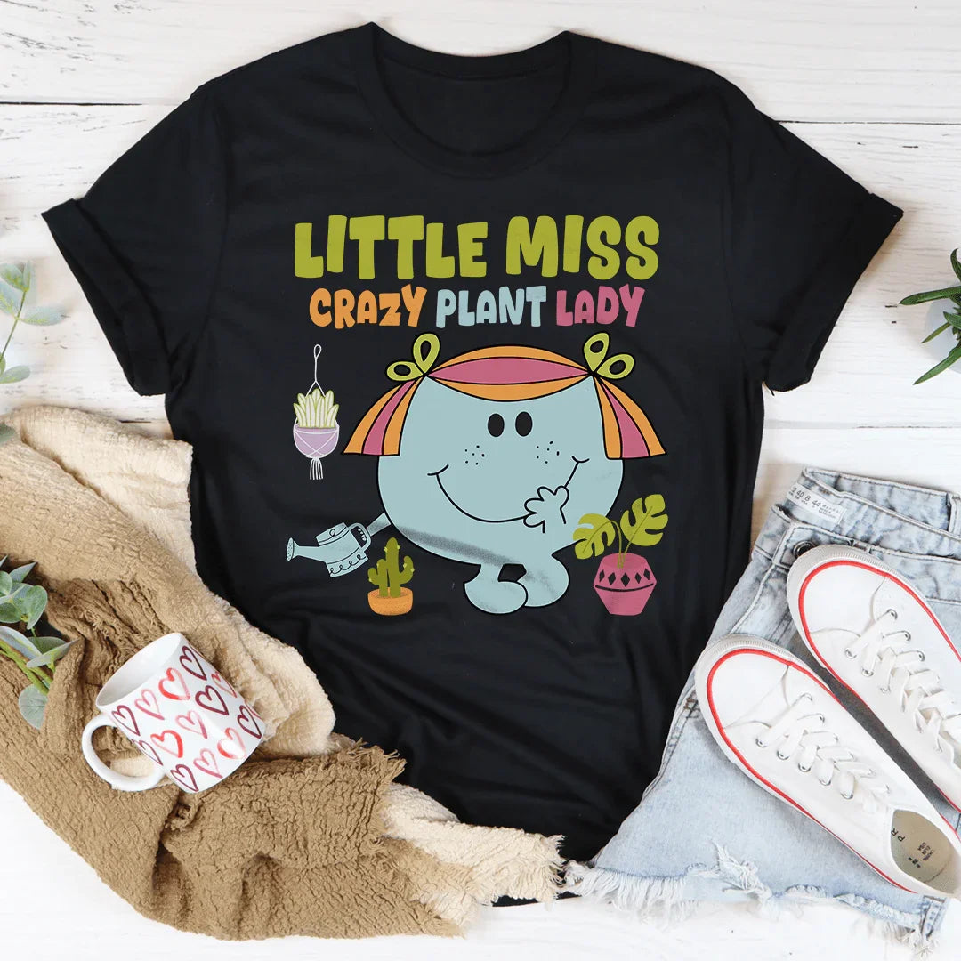 Little Miss Crazy Plant Lady Tee Peachy Sunday