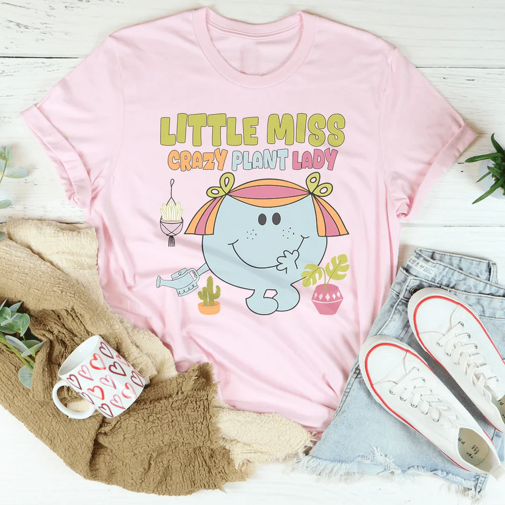 Little Miss Crazy Plant Lady Tee Peachy Sunday