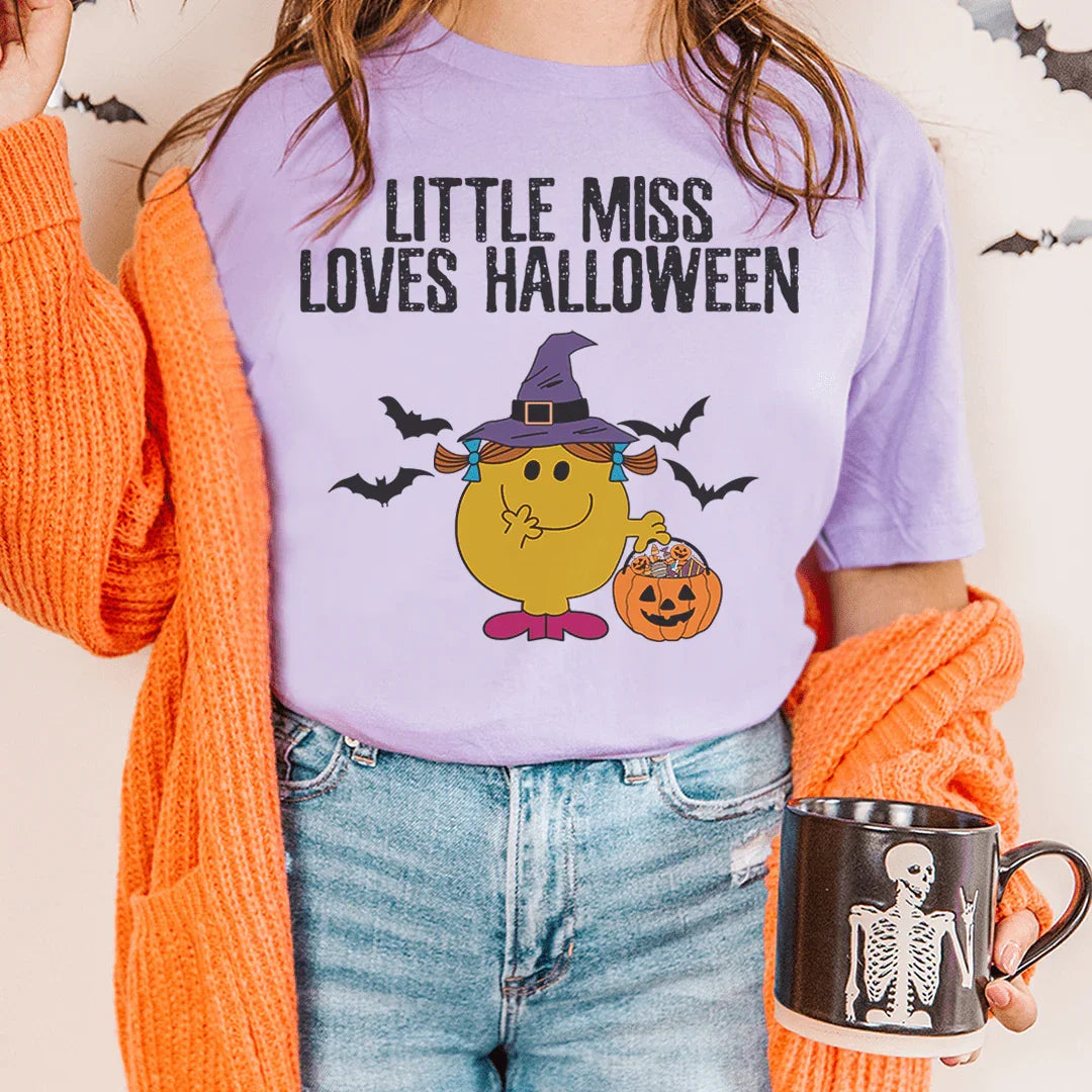 Little Miss Loves Halloween Tee Peachy Sunday