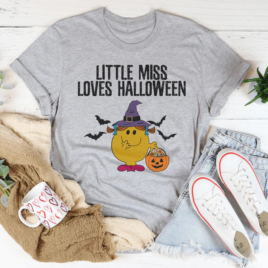Little Miss Loves Halloween Tee Peachy Sunday