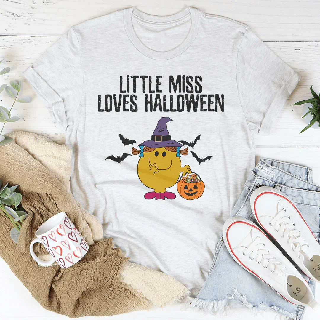Little Miss Loves Halloween Tee Peachy Sunday
