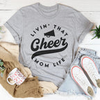 Livin That Cheer Mom Life Tee Peachy Sunday