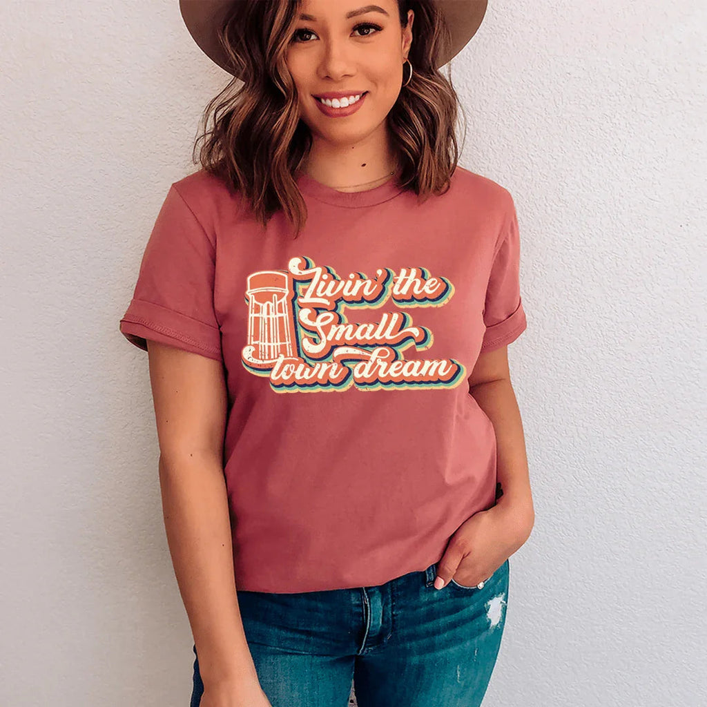 Livin' The Small Town Dream Tee - SJB-DIAMOND ELITES
