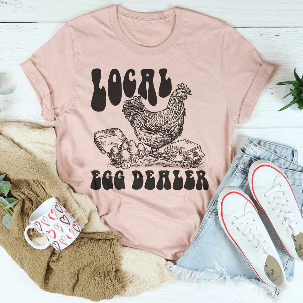 Local Egg Dealer Tee Peachy Sunday