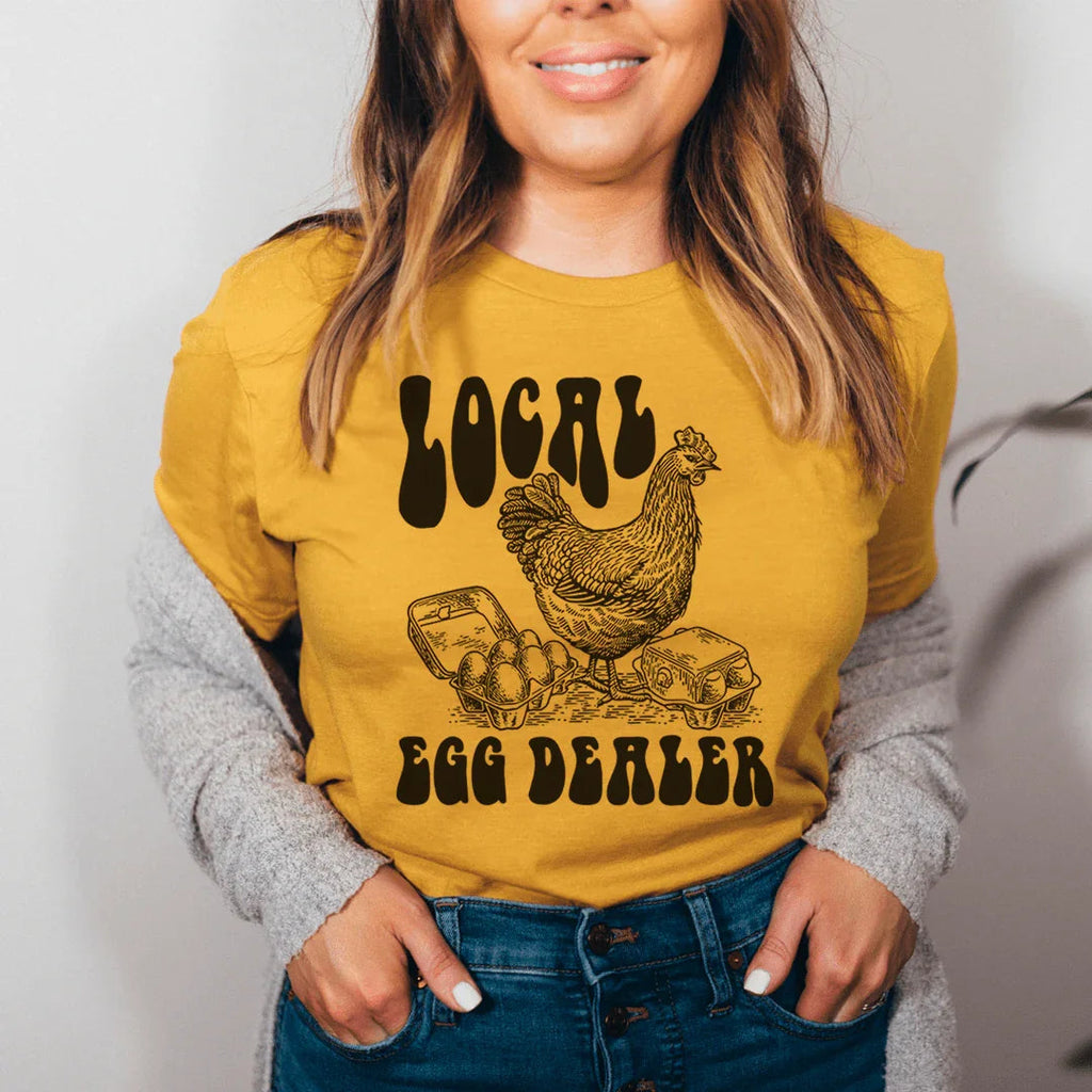 Local Egg Dealer Tee Peachy Sunday