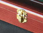 Very Large Challenge Coin Display Case in Cherry Wood Finish The Military Gift Store