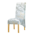 Long Backrest High Elastic Chair Cover European Backrest Seat Cover Home Washable Living Room Restaurant Hotel Party Banquet Dining Chair Cover Stretch Chair Slipcover, Spandex Elastic Removable Washable Chair Seat Covers Protector for Dining Room Stevvex