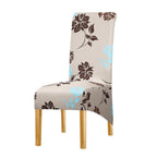 Long Backrest High Elastic Chair Cover European Backrest Seat Cover Home Washable Living Room Restaurant Hotel Party Banquet Dining Chair Cover Stretch Chair Slipcover, Spandex Elastic Removable Washable Chair Seat Covers Protector for Dining Room Stevvex