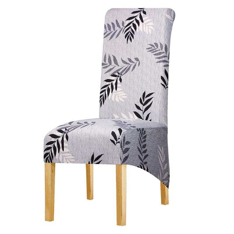 Long Backrest High Elastic Chair Cover European Backrest Seat Cover Home Washable Living Room Restaurant Hotel Party Banquet Dining Chair Cover Stretch Chair Slipcover, Spandex Elastic Removable Washable Chair Seat Covers Protector for Dining Room Stevvex
