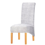 Long Backrest High Elastic Chair Cover European Backrest Seat Cover Home Washable Living Room Restaurant Hotel Party Banquet Dining Chair Cover Stretch Chair Slipcover, Spandex Elastic Removable Washable Chair Seat Covers Protector for Dining Room Stevvex