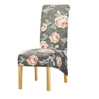 Long Backrest High Elastic Chair Cover European Backrest Seat Cover Home Washable Living Room Restaurant Hotel Party Banquet Dining Chair Cover Stretch Chair Slipcover, Spandex Elastic Removable Washable Chair Seat Covers Protector for Dining Room Stevvex