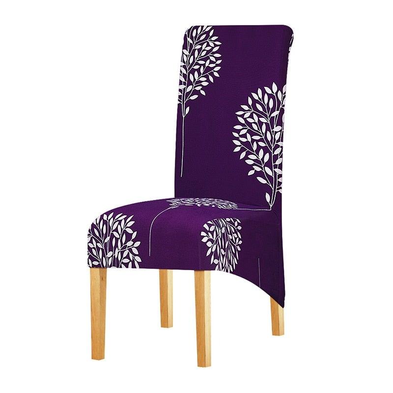 Long Backrest High Elastic Chair Cover European Backrest Seat Cover Home Washable Living Room Restaurant Hotel Party Banquet Dining Chair Cover Stretch Chair Slipcover, Spandex Elastic Removable Washable Chair Seat Covers Protector for Dining Room Stevvex