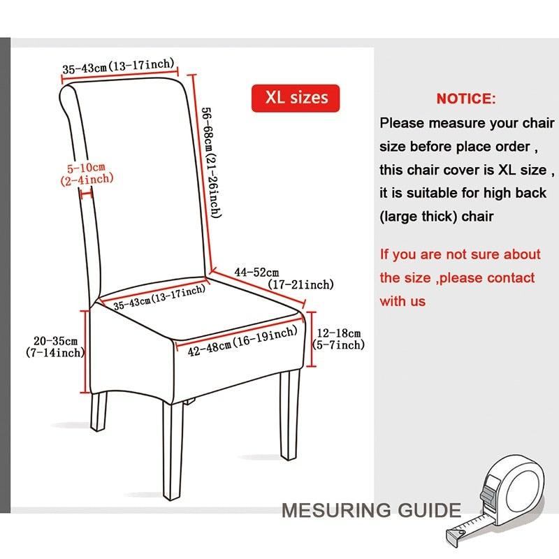 Long Backrest High Elastic Chair Cover European Backrest Seat Cover Home Washable Living Room Restaurant Hotel Party Banquet Dining Chair Cover Stretch Chair Slipcover, Spandex Elastic Removable Washable Chair Seat Covers Protector for Dining Room Stevvex
