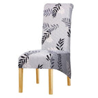 Long Backrest High Elastic Chair Cover European Backrest Seat Cover Home Washable Living Room Restaurant Hotel Party Banquet Dining Chair Cover Stretch Chair Slipcover, Spandex Elastic Removable Washable Chair Seat Covers Protector for Dining Room Stevvex