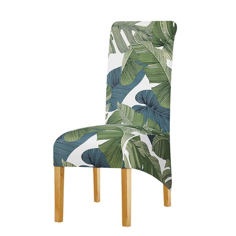 Long Backrest High Elastic Chair Cover European Backrest Seat Cover Home Washable Living Room Restaurant Hotel Party Banquet Dining Chair Cover Stretch Chair Slipcover, Spandex Elastic Removable Washable Chair Seat Covers Protector for Dining Room Stevvex