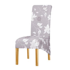 Long Backrest High Elastic Chair Cover European Backrest Seat Cover Home Washable Living Room Restaurant Hotel Party Banquet Dining Chair Cover Stretch Chair Slipcover, Spandex Elastic Removable Washable Chair Seat Covers Protector for Dining Room Stevvex
