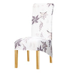 Long Backrest High Elastic Chair Cover European Backrest Seat Cover Home Washable Living Room Restaurant Hotel Party Banquet Dining Chair Cover Stretch Chair Slipcover, Spandex Elastic Removable Washable Chair Seat Covers Protector for Dining Room Stevvex