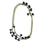 Long Cotton Tassel Necklace 23" Handmade Boho Indian Style Zinc Alloy Beads BandsCo Straps