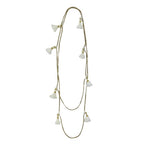 Long Cotton Tassel Necklace 25in Multiway Boho Layering Necklace Handmade India BandsCo Straps