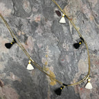 Long Cotton Tassel Necklace 25in Multiway Boho Layering Necklace Handmade India BandsCo Straps