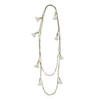 Long Cotton Tassel Necklace 25in Multiway Boho Layering Necklace Handmade India BandsCo Straps