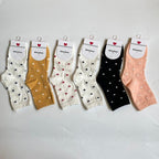 Long Cute Socks Women Cotton Love Heart With Print Kawaii Beautiful Ladies Designer Socks Winter Warm Socks High Art Warm Socks For Men And Women Stevvex