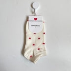 Long Cute Socks Women Cotton Love Heart With Print Kawaii Beautiful Ladies Designer Socks Winter Warm Socks High Art Warm Socks For Men And Women Stevvex