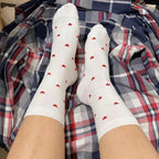 Long Cute Socks Women Cotton Love Heart With Print Kawaii Beautiful Ladies Designer Socks Winter Warm Socks High Art Warm Socks For Men And Women Stevvex