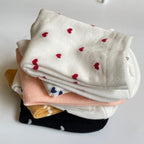 Long Cute Socks Women Cotton Love Heart With Print Kawaii Beautiful Ladies Designer Socks Winter Warm Socks High Art Warm Socks For Men And Women Stevvex