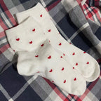 Long Cute Socks Women Cotton Love Heart With Print Kawaii Beautiful Ladies Designer Socks Winter Warm Socks High Art Warm Socks For Men And Women Stevvex