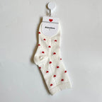 Long Cute Socks Women Cotton Love Heart With Print Kawaii Beautiful Ladies Designer Socks Winter Warm Socks High Art Warm Socks For Men And Women Stevvex