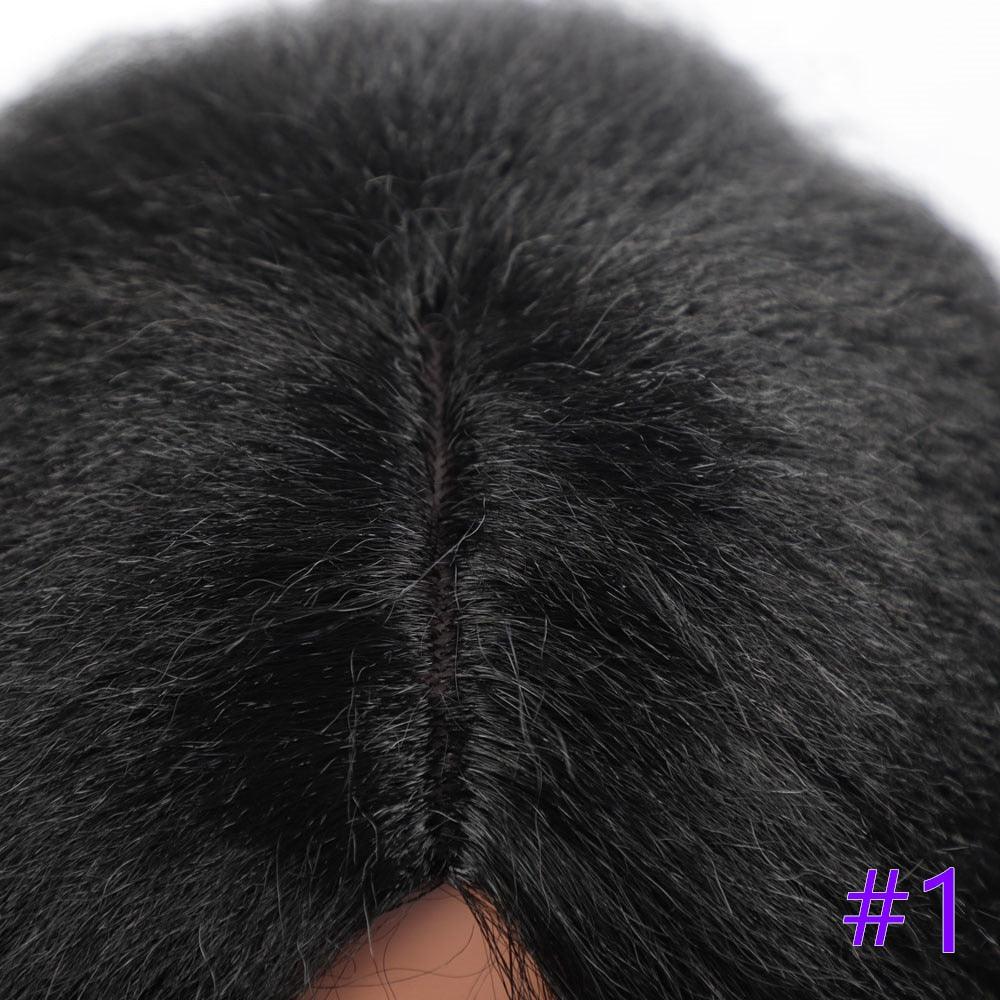 Long Kinky Straight Synthetic Wigs for Black Women
