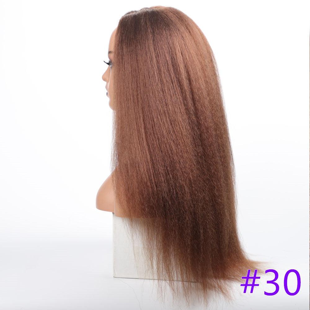 Long Kinky Straight Synthetic Wigs for Black Women