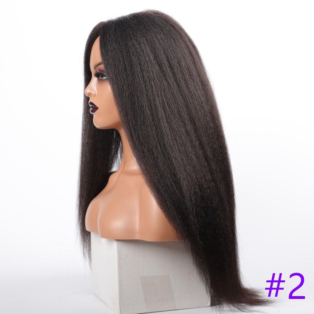 Long Kinky Straight Synthetic Wigs for Black Women