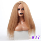 Long Kinky Straight Synthetic Wigs for Black Women