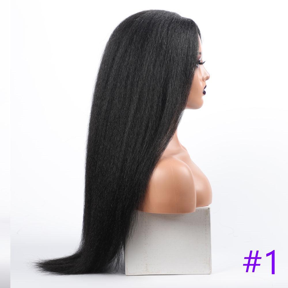 Long Kinky Straight Synthetic Wigs for Black Women