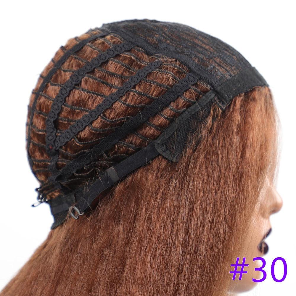 Long Kinky Straight Synthetic Wigs for Black Women