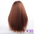 Long Kinky Straight Synthetic Wigs for Black Women