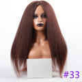Long Kinky Straight Synthetic Wigs for Black Women