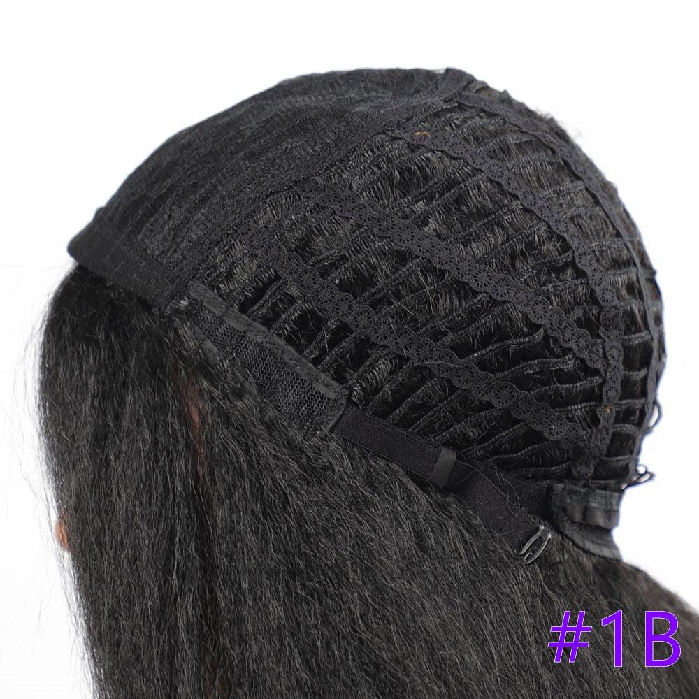 Long Kinky Straight Synthetic Wigs for Black Women